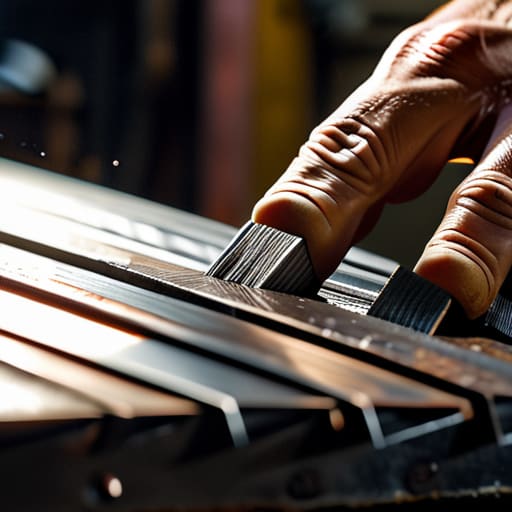 Putting the File to Work on steel.