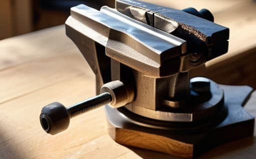 Using a metal bench vise correctly.