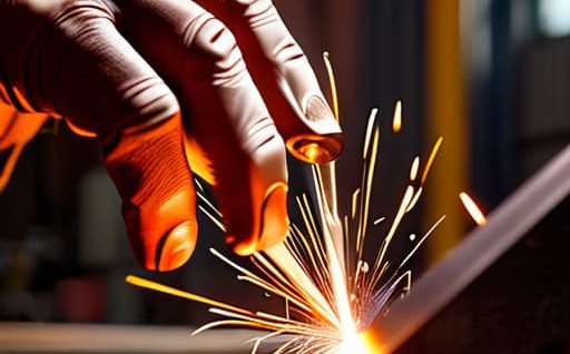 Demonstrating various bent metal techniques.