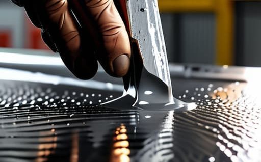 Repairing surfaces using epoxy for metal.