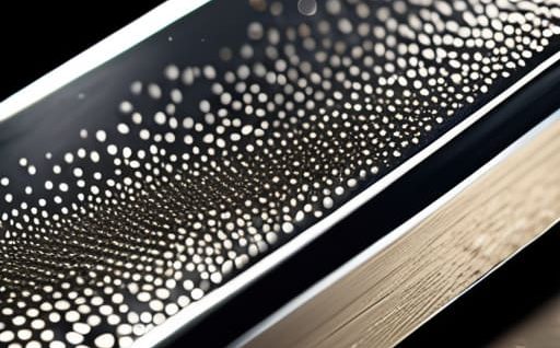 Hand sanding metal with metal-working sandpaper.