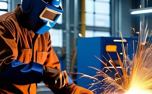 Effective metal workshop ventilation system setup.
