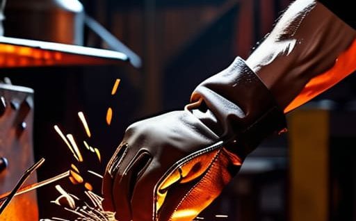 Student pursuing metalwork apprenticeships.