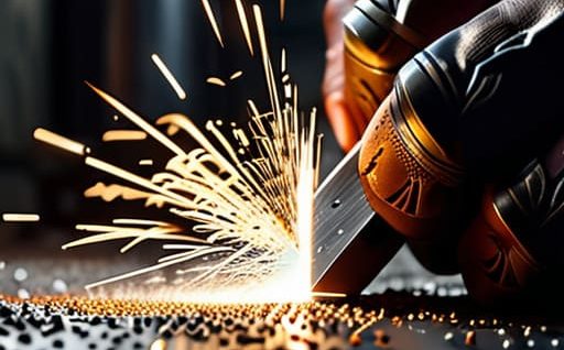 Shaping metal using professional metalworking files.