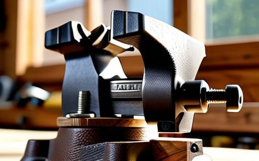 Securing a workpiece using a vise.