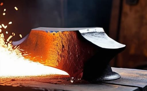 Metalworking techniques using an anvil.