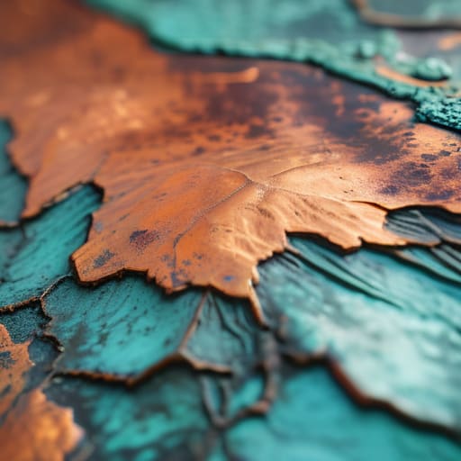 Don't Fear the Green copper oxidation patina.