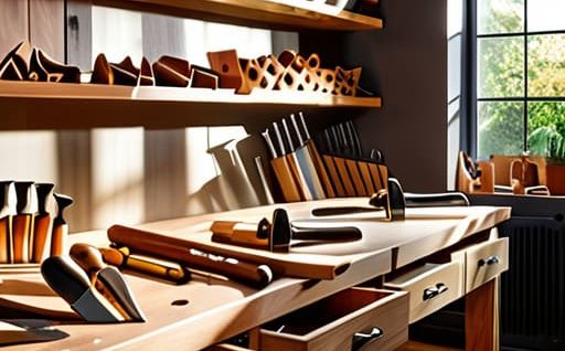 How to organize a home woodworking studio.