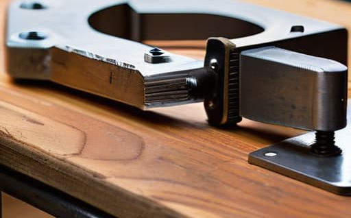 Securing metal with heavy-duty metalworking clamps.