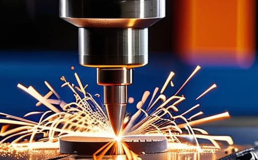 Precision lathe tool sharpening process.