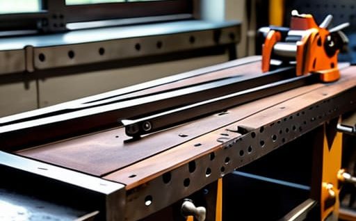 Setting up a professional metalworking bench.