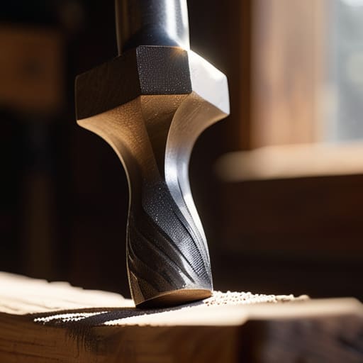 A Solid Steel Hammer with hickory handle.