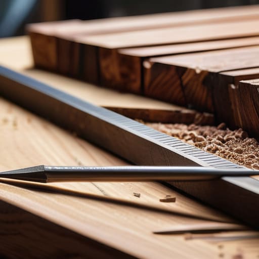 Woodworker making it count with precision.