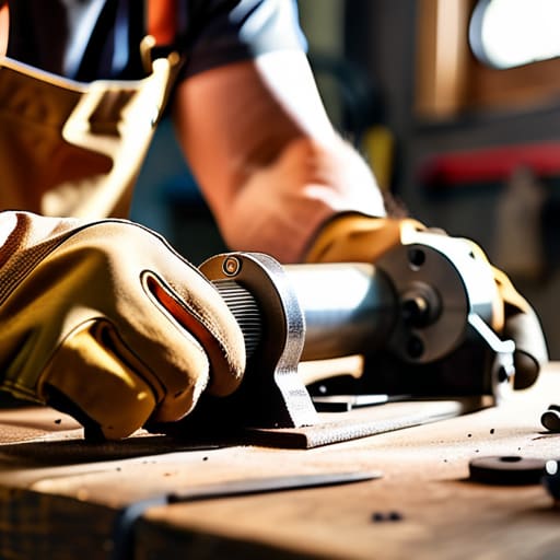 Putting the Grinder to Work safely.