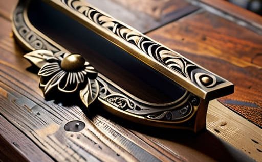 Restoring vintage antique furniture hardware.