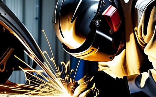 Professional automotive metal repair techniques.