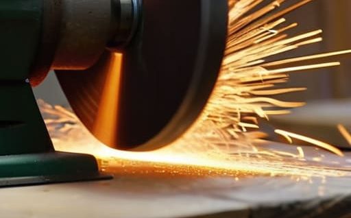 Common bench grinder uses in workshops.