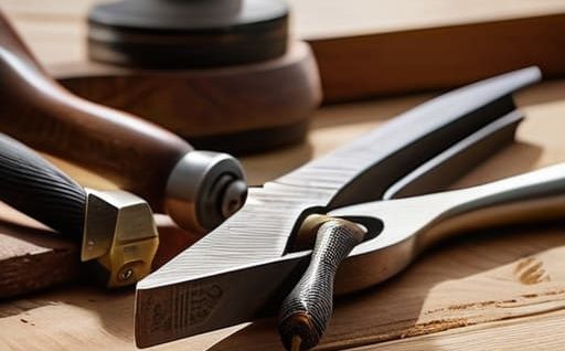 Essential hand tools for beginner woodworkers.