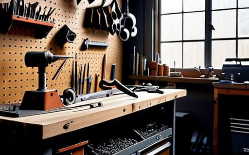 How to organize a small workshop space.