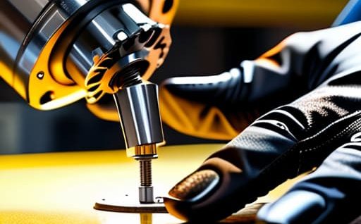 Professional metal component replacement process.