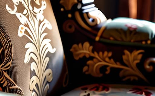 Restoring faded antique fabric upholstery guide.